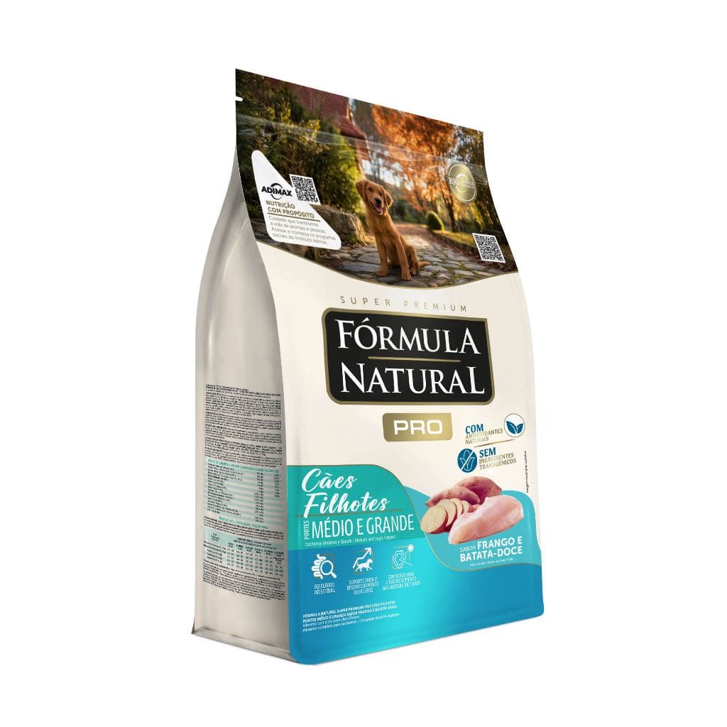 Ração Fórmula Natural Pro Cães Filhotes Porte Médio e Grande 2,5kg Adimax