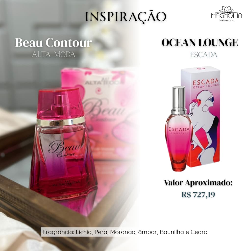 Perfume Beau Contour - Perfume Masculino Importado Fragrância Internacional Marca Alta Moda 61234