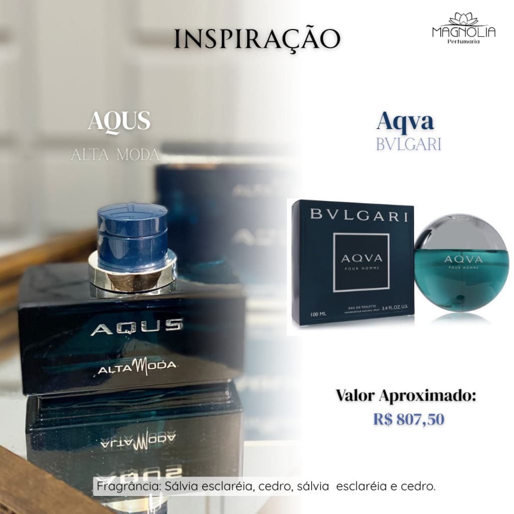 Perfume Aqus - Perfume Masculino Importado Fragrância Internacional Marca Alta Moda 62157