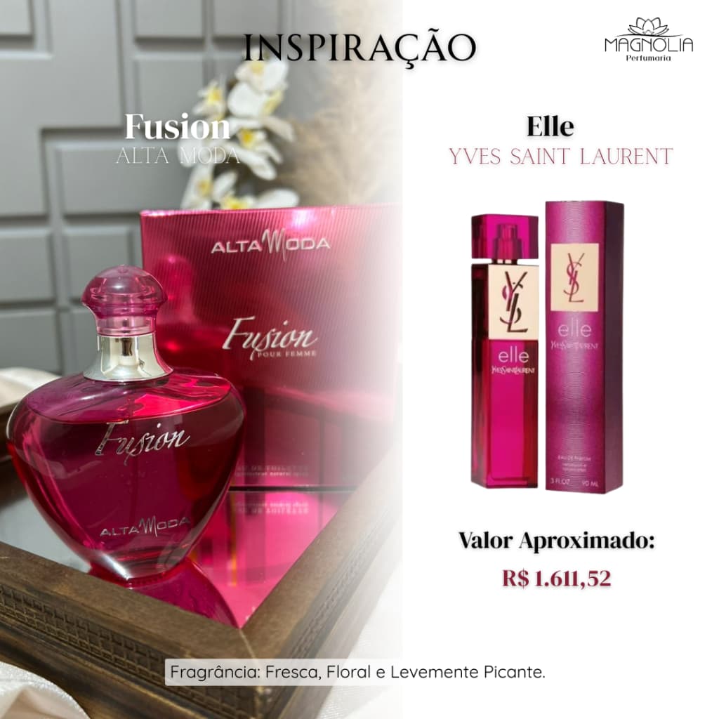Perfume Fusion - Perfume Masculino Importado Fragrância Internacional Marca Alta Moda 61236