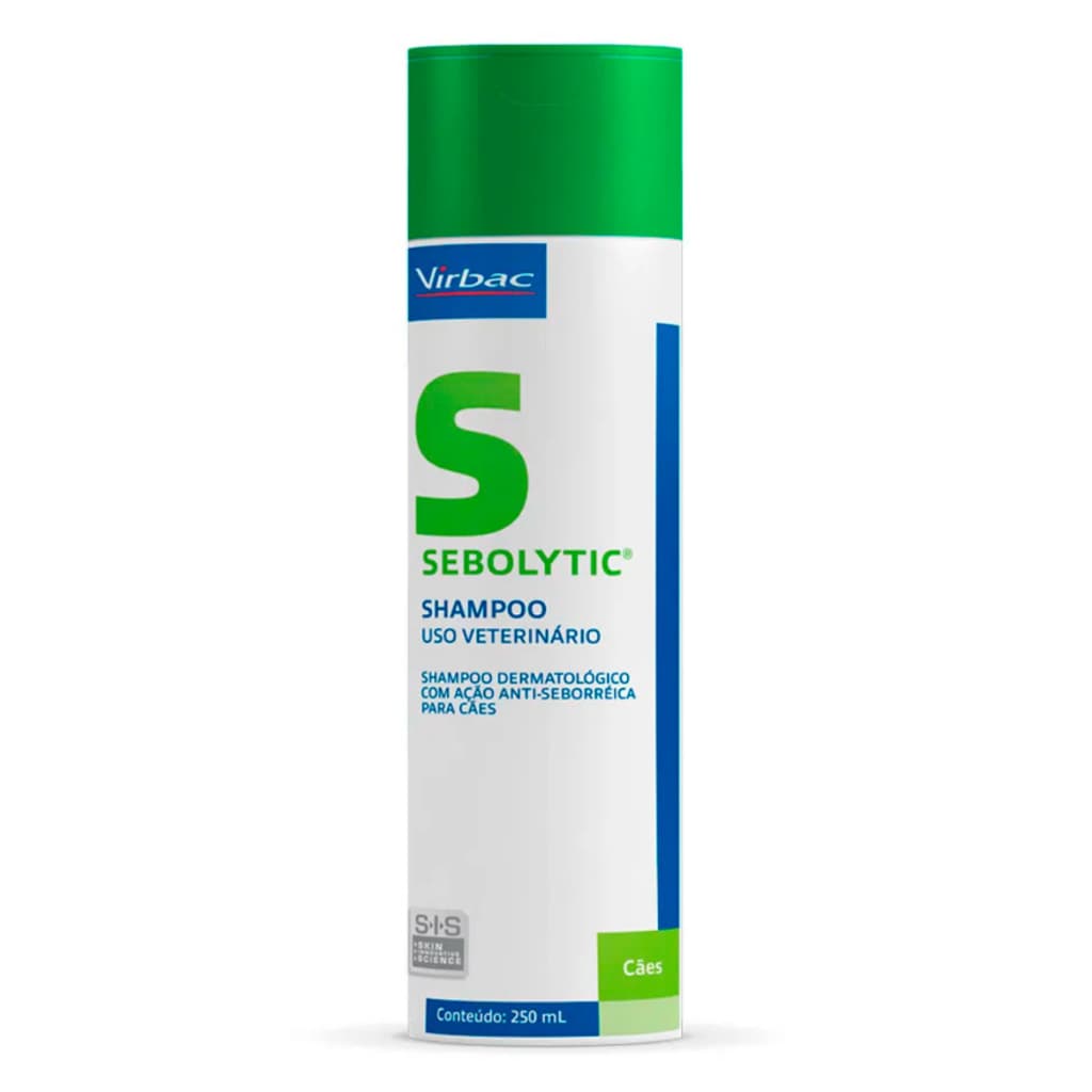 Shampoo Dermatológico Virbac Sebolytic SIS para Cães 250 ml