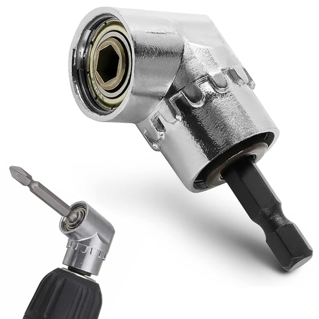 Adaptador Angular 105° P/ Parafusadeira Furadeira 1/4 Hex Parafusar Bits Furadeira Cotovelo Encaixe Extensor Canto