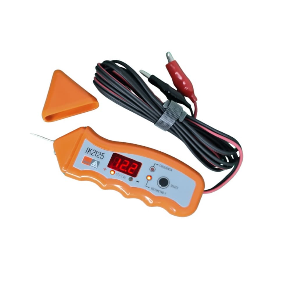 ikro Caneta De Teste Polaridade Frequencímetro Digital 12v E 24v ik2125