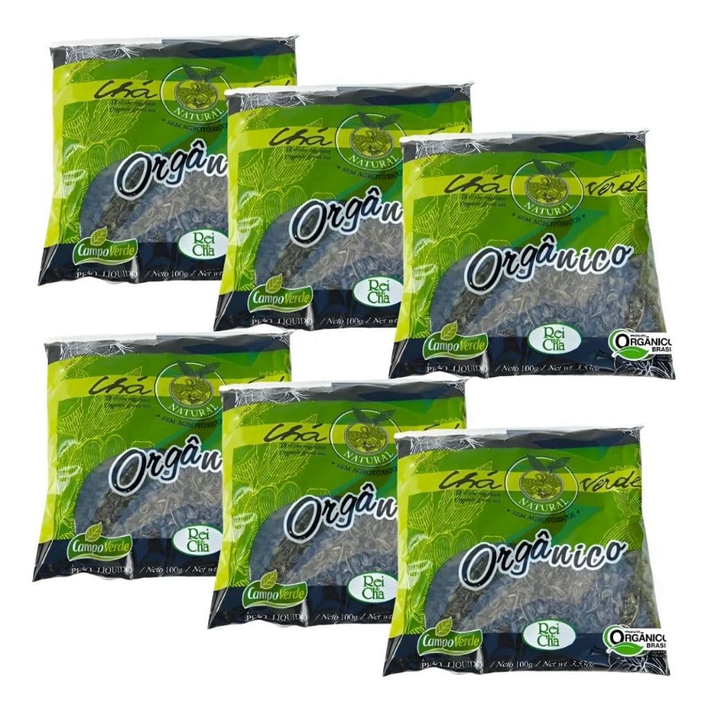 Chá Verde Orgânico Natural Camellia Sinensis Campo Verde Legítimo 100g