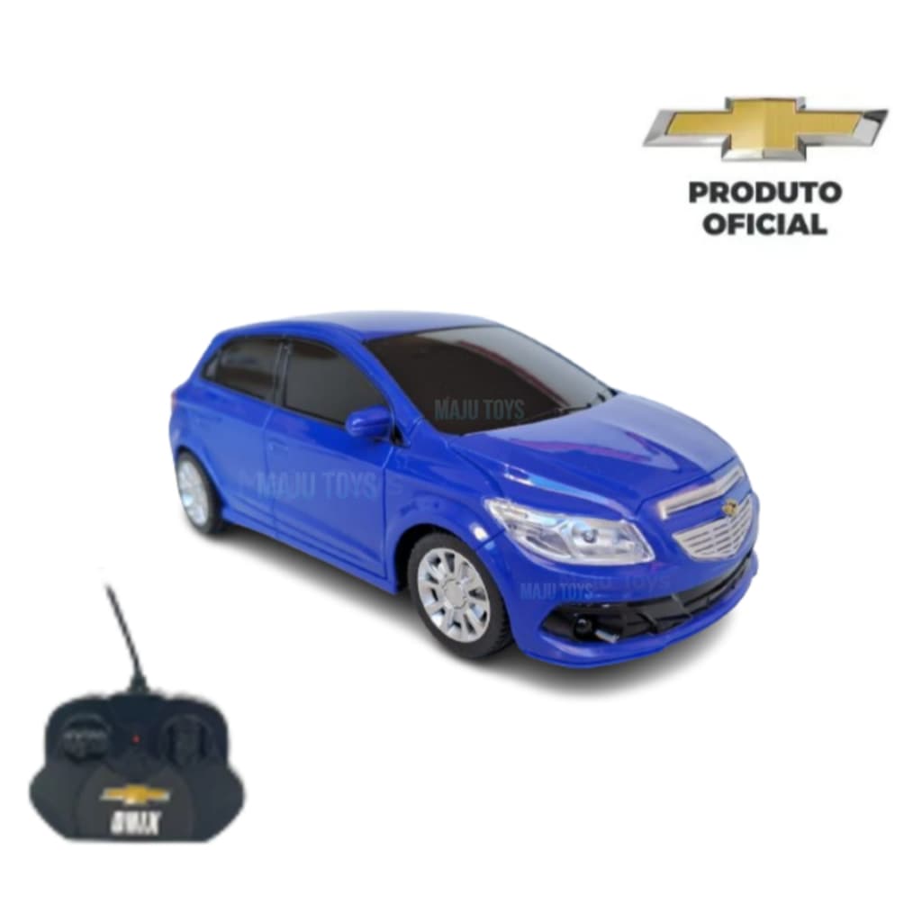 Carrinho de Controle Remoto Chevrolet Onix Azul Sky - Licenciado Oficial
