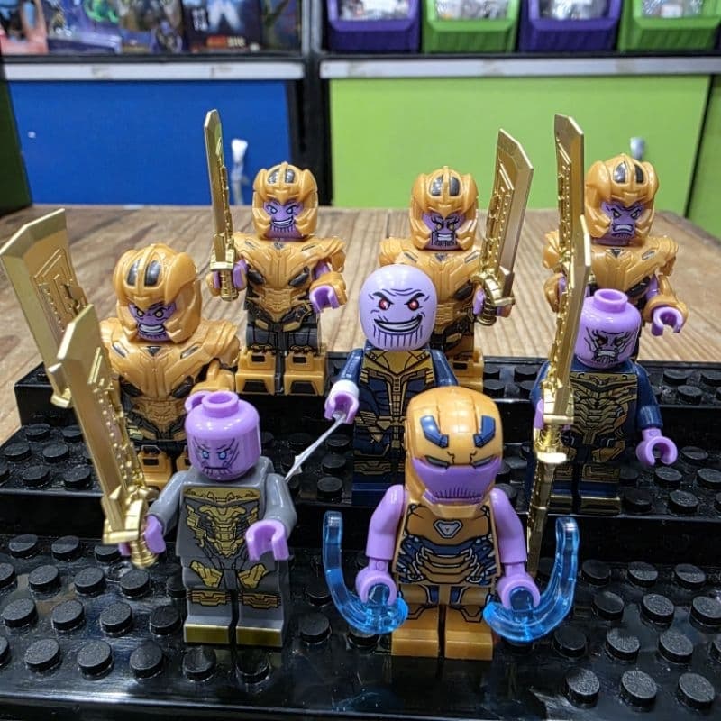 Bloco de Montar Thanos Vingadores / Marvel (Tipo Lego)