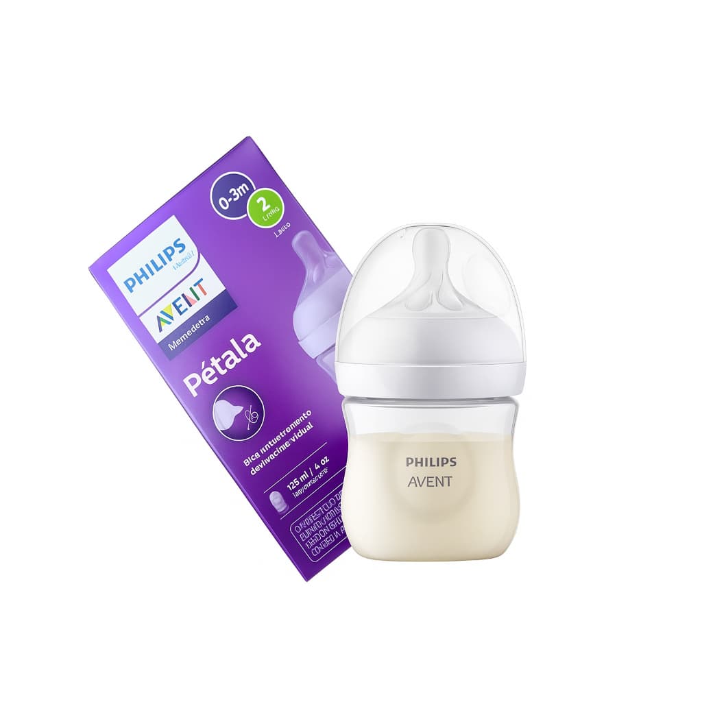 Mamadeira Avent Petala 125ml Bico Silicone Rn Recém Nascido ENVIO IMEDIATO NOTA FISCAL