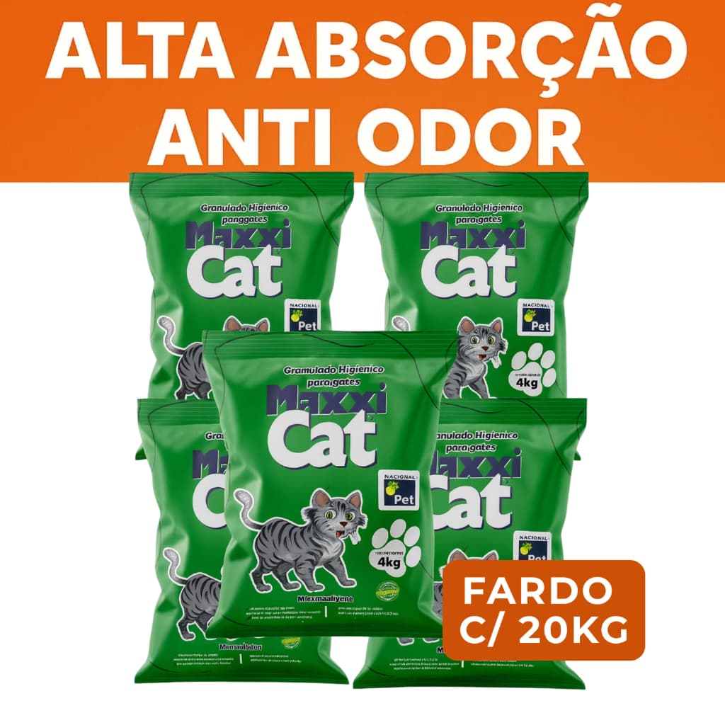 Areia Gato Areia Sanitária Higiênica Para Gatos – Alta Absorção e Anti Odor