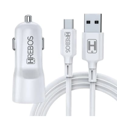 Kit Carregador Veicular e Cabo Tipo C duas entradas