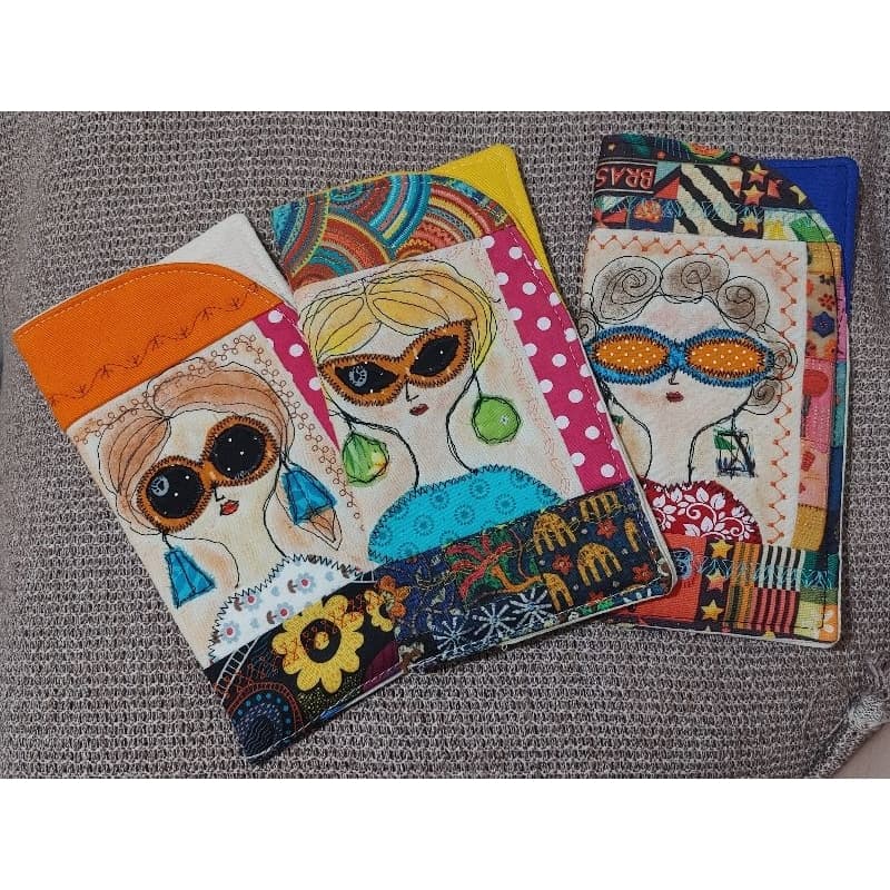 Porta Óculos em Tecido Capa case porta óculos em patchwork