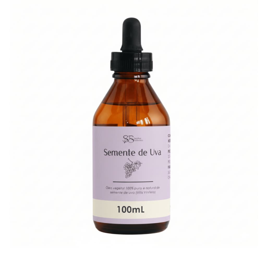 Óleo Semente de Uva 100% Puro - Umectação Hidratante Anti Estrias Rejuvenescedor Crescimento Capilar