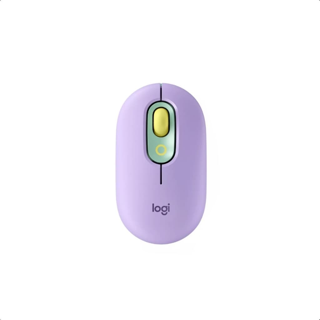 Mouse Logitech Lilás Sem Fio Pebble M350 1000DPI 2.4GHz Silent Slim Bluetooth Mouse  POP