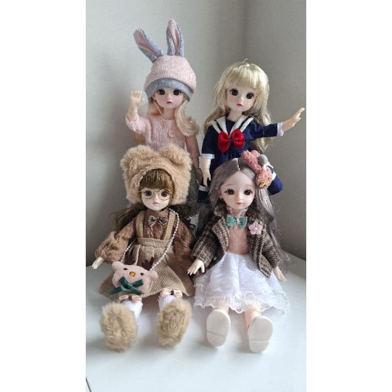 Boneca BJD 30cm 1/6 21 Articulada e roupas brinquedo Menina - colecionável e customizável