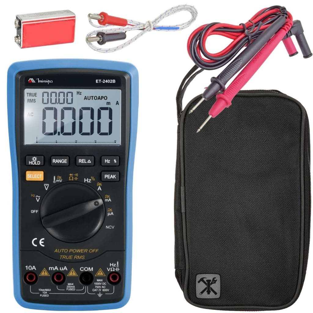 Multimetro Digital Cat Iv 600v True Rms Ncv Et-2402b Minipa