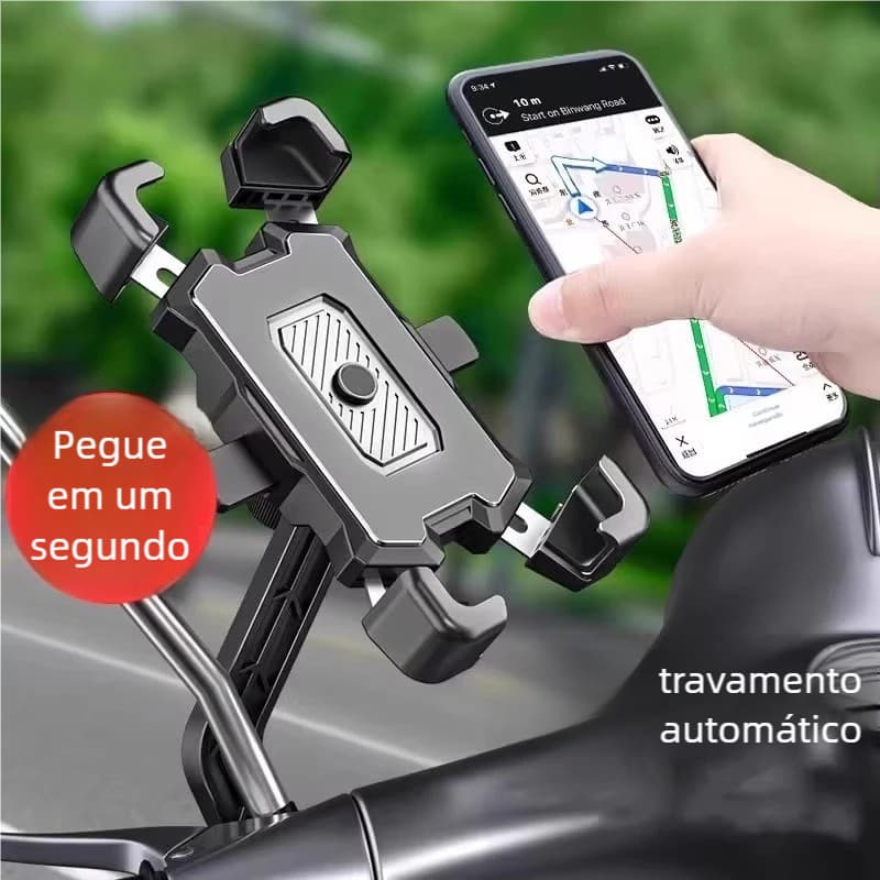 Suporte Celular Moto – Específico Ciclismo, Anti-Vibração Impermeável