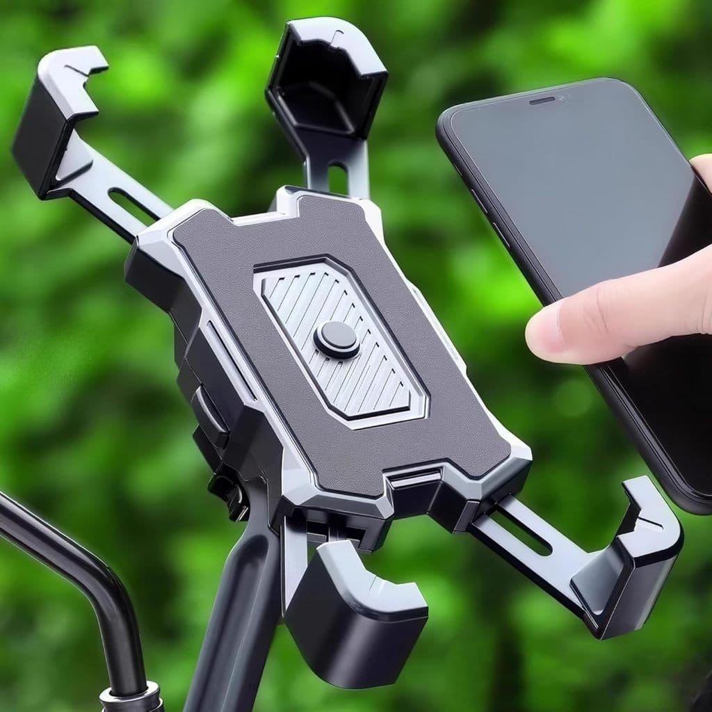 Suporte Celular Moto – Impermeável Anti-Vibração, Ajuste Ângulo Múltiplo