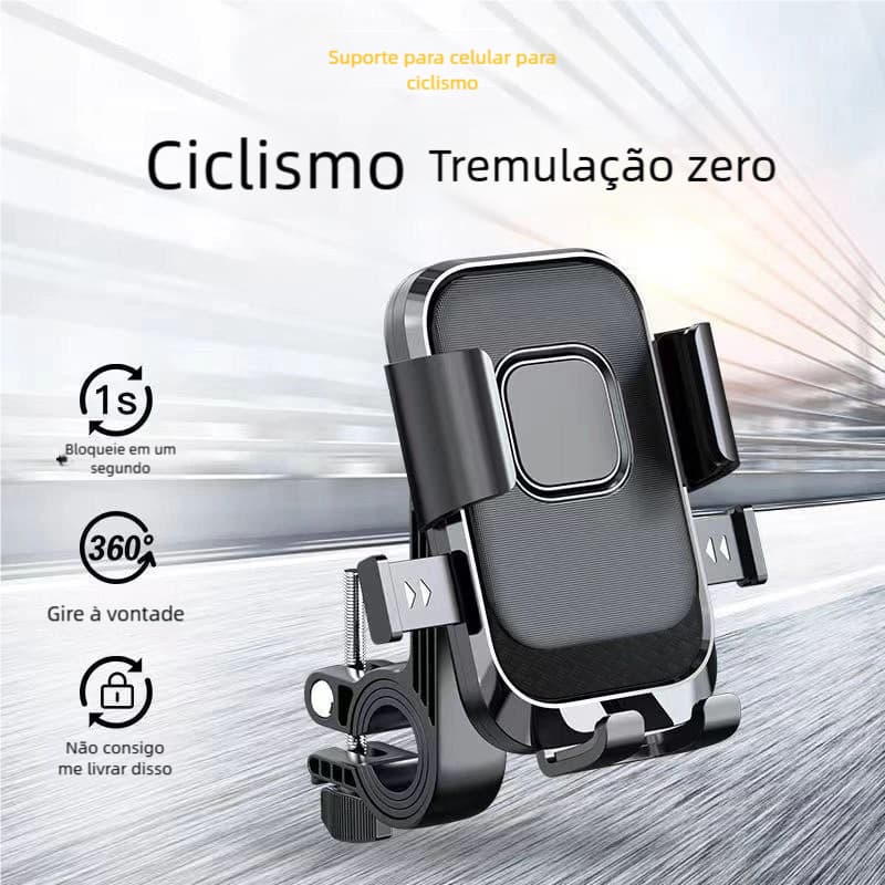 Suporte Celular Universal Moto – Bicicleta Elétrica, Anti-Vibração