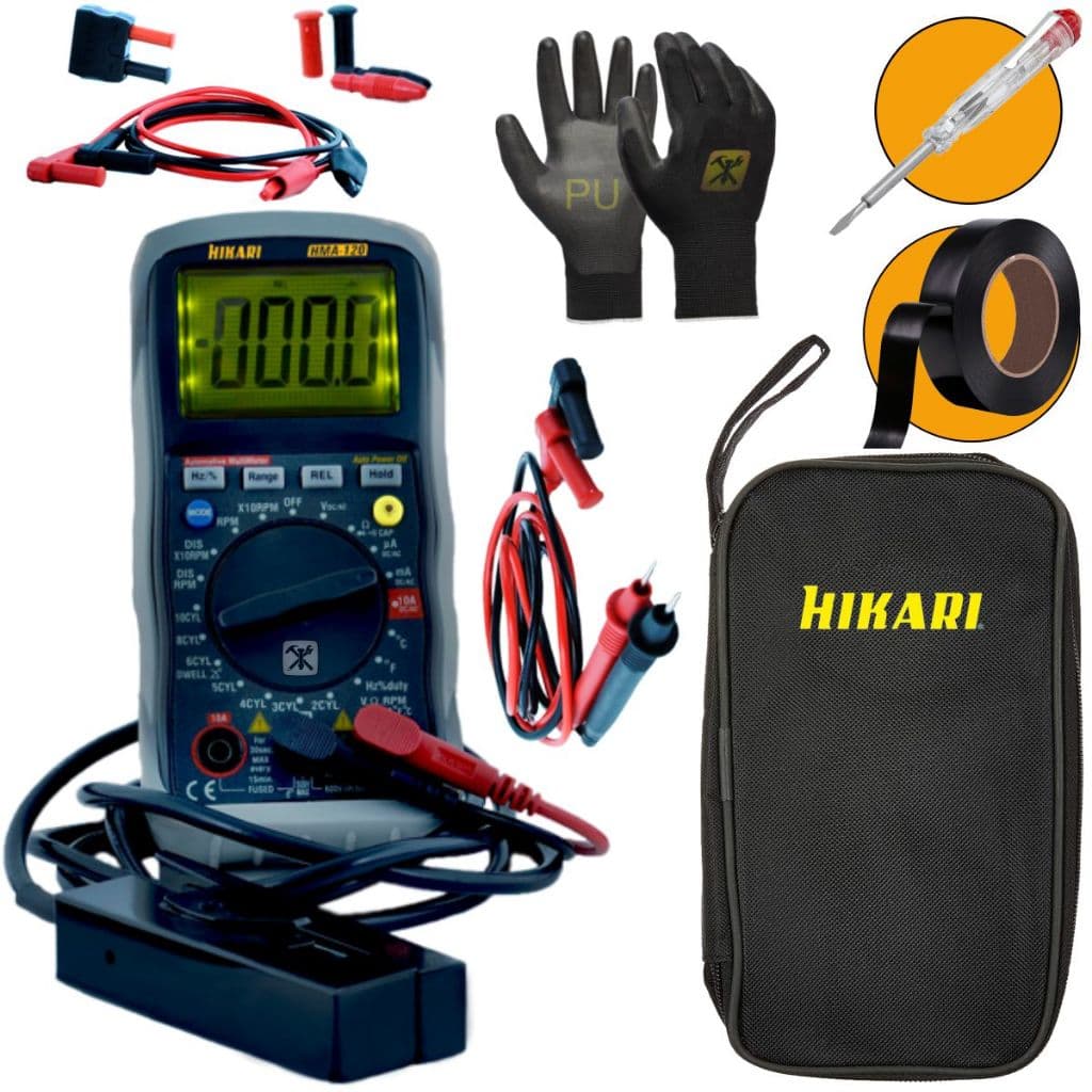Multímetro Digital Automotivo Hma 120 Hikari Cat Iii 600v