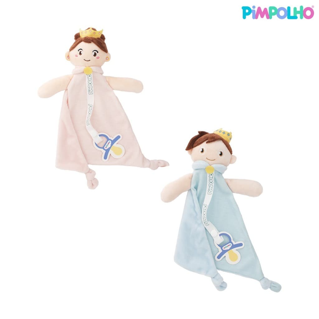 Naninha Personalizada Nome e Prendedor de Chupeta Pimpolho Príncipe/Princesa