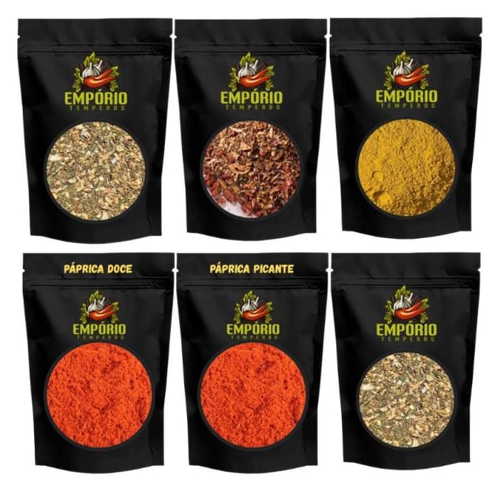 Monte Seu Kit de Temperos 1kg | Escolha os Sabores | Condimentos Naturais | Alta Qualidade