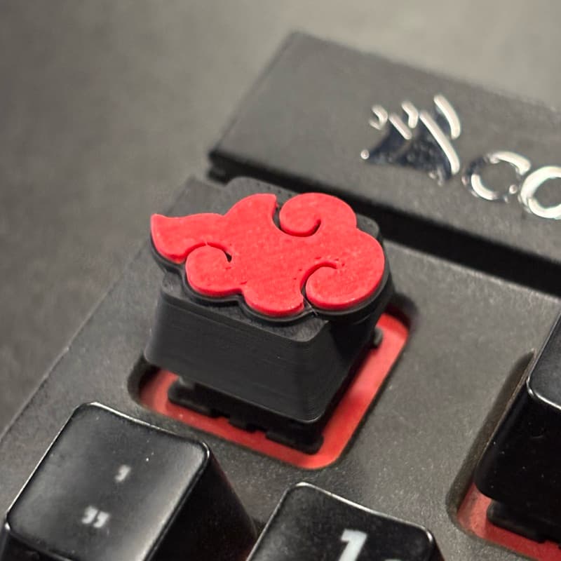 Keycap tecla Naruto Akatsuki Fanart para teclado mecânico