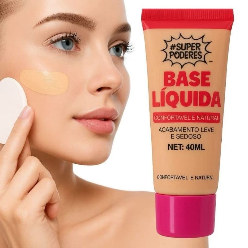 Base Liquida Efeito Soft Super Poderes 40 ml 6 tonalidades