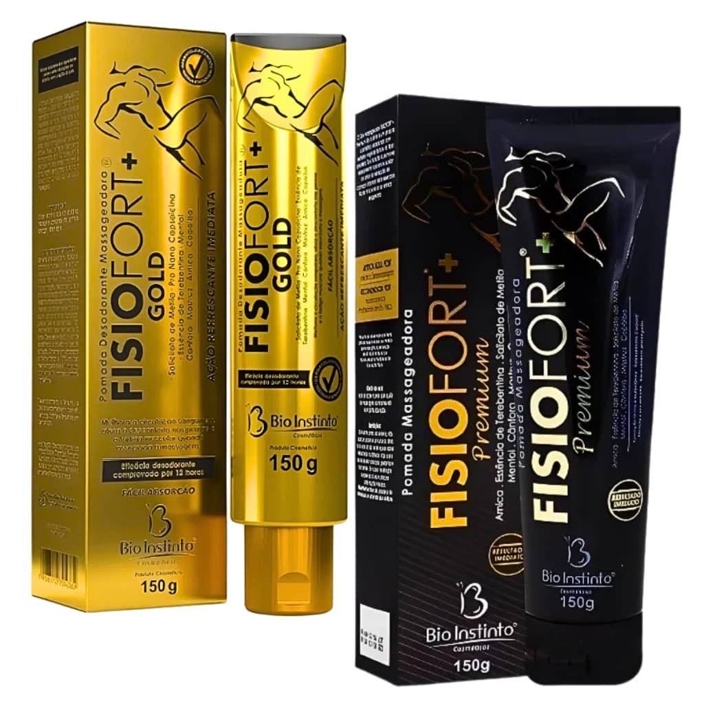 KIT POMADA FISIOFORT PREMIUM + FISIOFORT GOLD – BIO INSTINTO 300 g