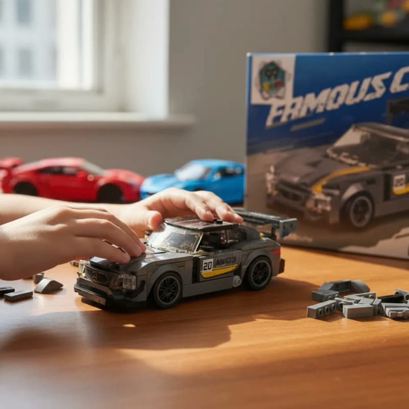 Carro Mercedes Amg Gt3 Colecionável 285 Pç Bloco Montar Lego