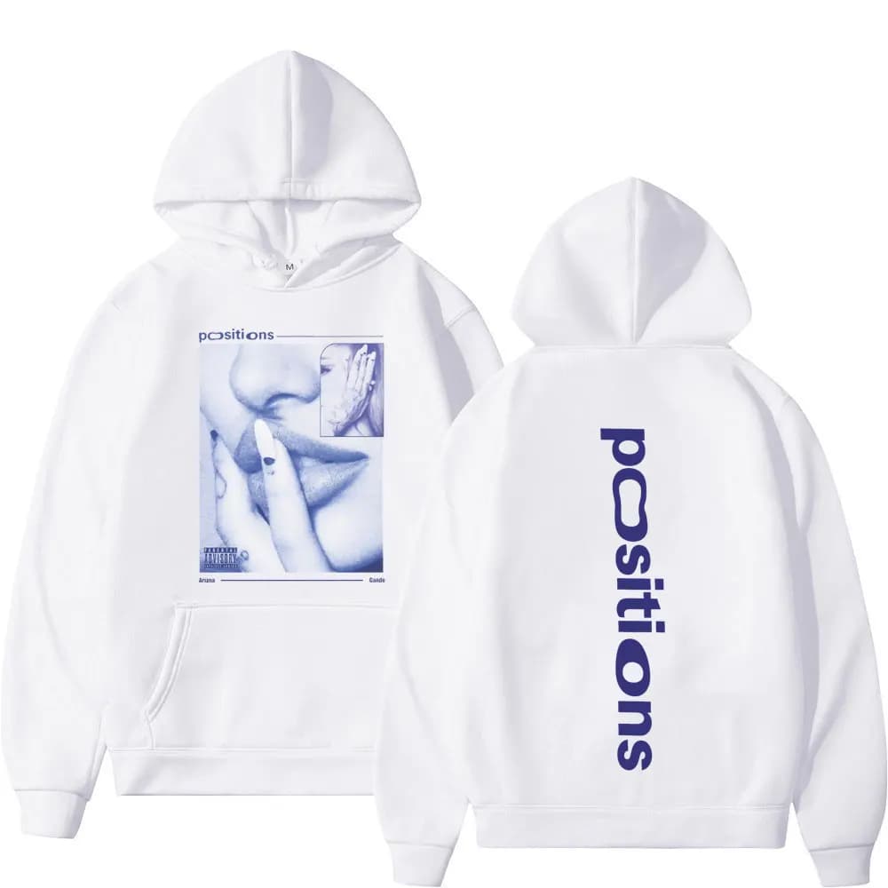 Moletom Canguru Blusa De Frio Ariana Grande Positions Album Diva Eyes Unissex - Darknezz