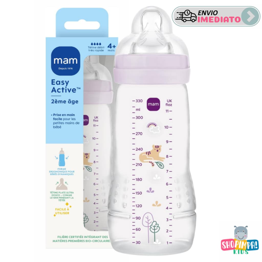 Mamadeira Mam Rosa 330ml Anticólica Bpa Free Original Bebê