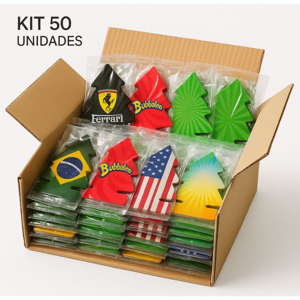 Kit 50 Cheirinho Aromatizante Para Carro  ótimo Cheiro Sortidos Um Excelente Preço De Fábrica
