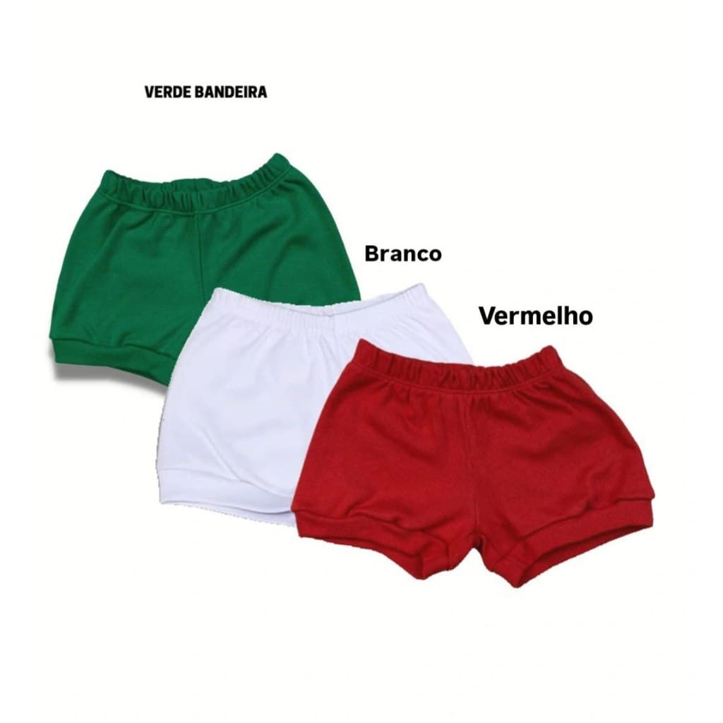 Short Tapa Fralda Bermuda Bebê 100% Algodão Suedine – Macio, Confortável e Leve