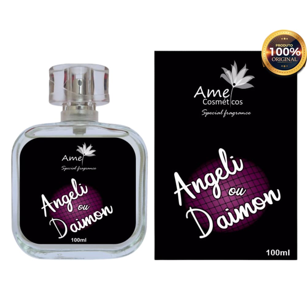 Angeli ou Daimon Amei Cosméticos Perfume Feminino 100ml Alta Fixação Essência Importada Parfum