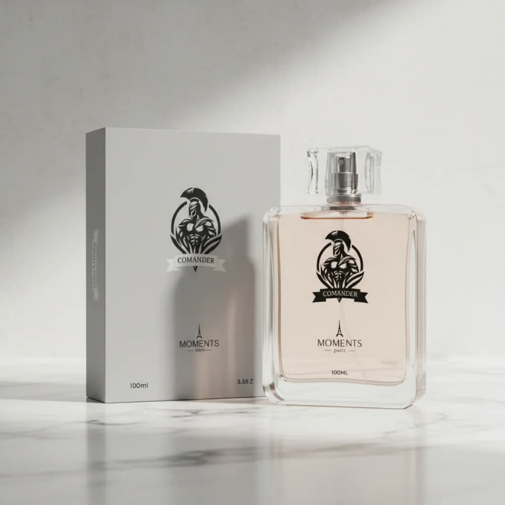 Perfume Importado Masculino EDP Comander Intenso e Alta Fixação Moments Paris 100ml