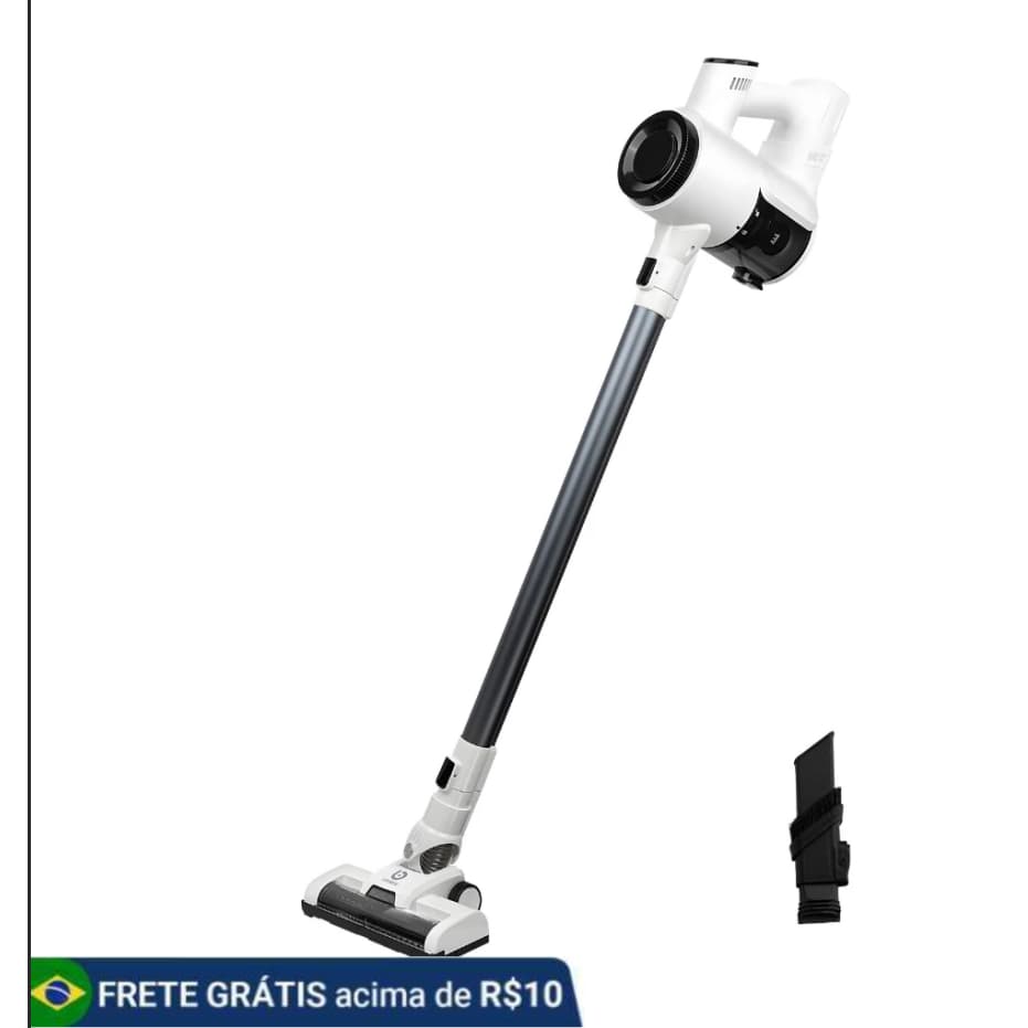 COIBEU Aspirador de Pó Sem Fio 120W Escova Elétrica LED Bateria 2000mAh 2 Velocidades