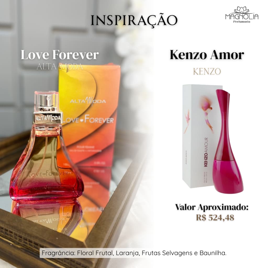 Perfume Love Forever - Perfume Feminino Importado Fragrância Internacional Marca Alta Moda 61274
