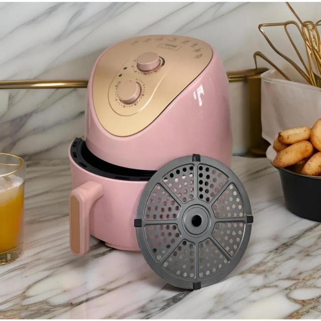 Fritadeira Elétrica Sem Óleo/air Fryer 220v Rosa 4L
