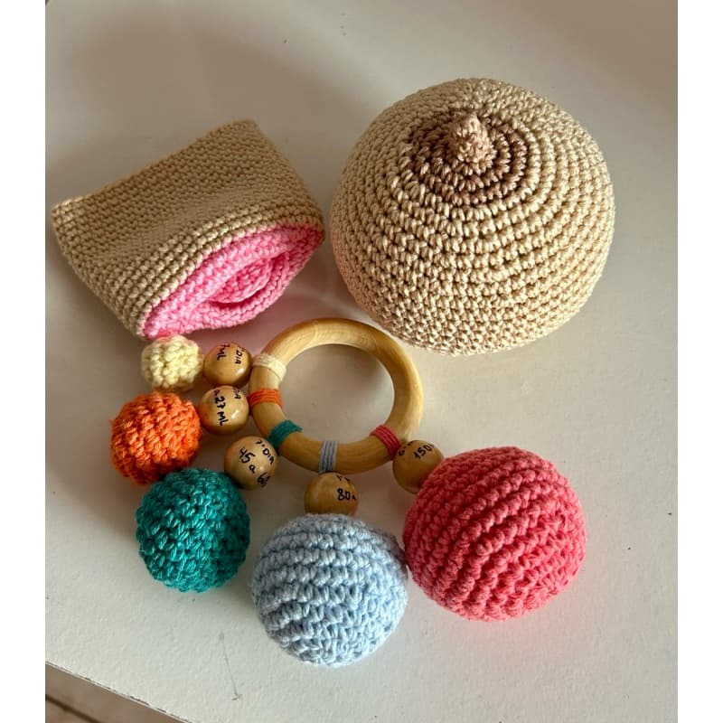 Kit de mama didática amigurumi/ crochê