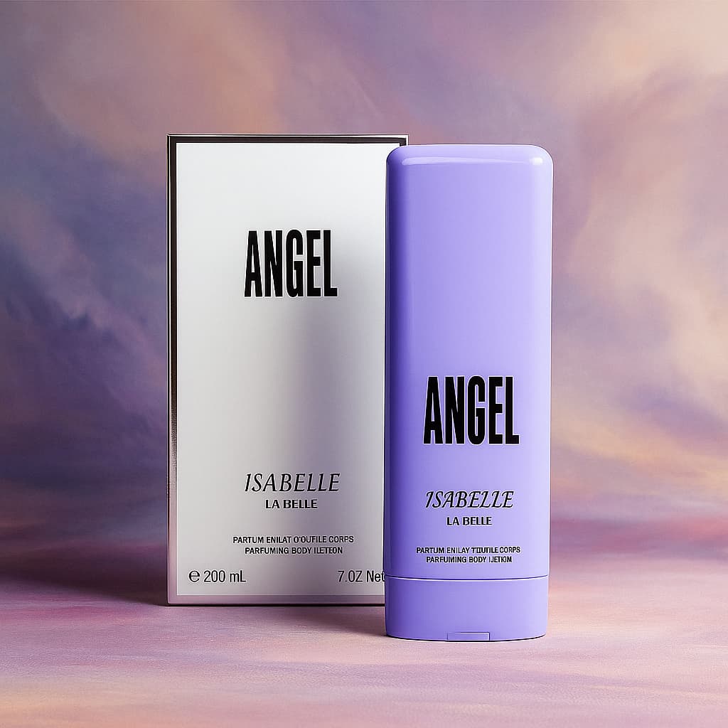 Creme Hidratante Angel 200mL marca Isabelle La Belle Baunilha Unissex Marcante Poderoso Boa Fixação
