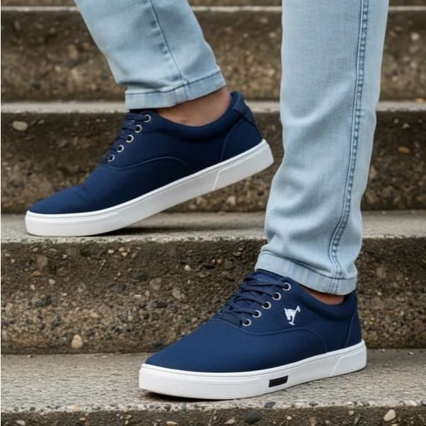 Tenis Masculino Sapatenis Polo Joy Sapato Marinho Casual Moderno Leve Confortável