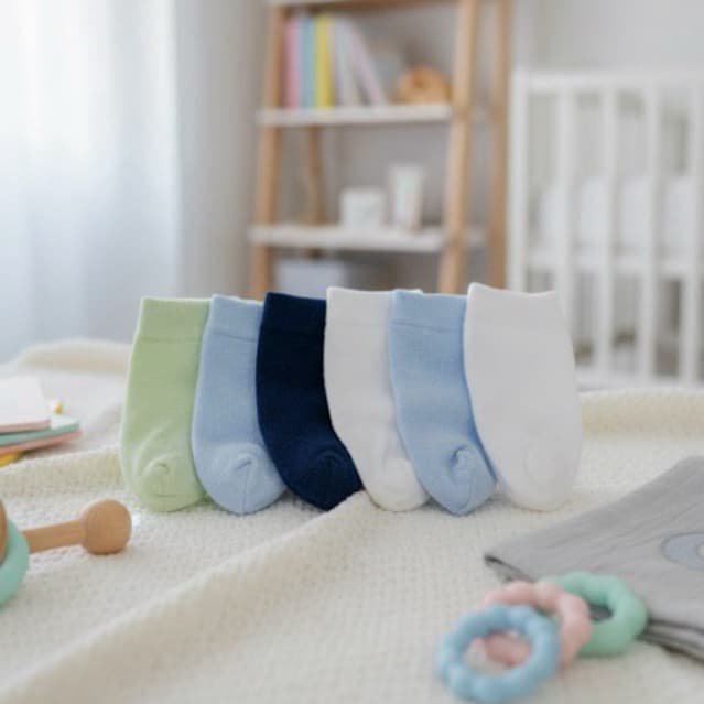 Kit 6, 9, 12 e 15 pares/Meia bebê RN Recém nascido lisa para enxoval e saída maternidade Kiara baby
