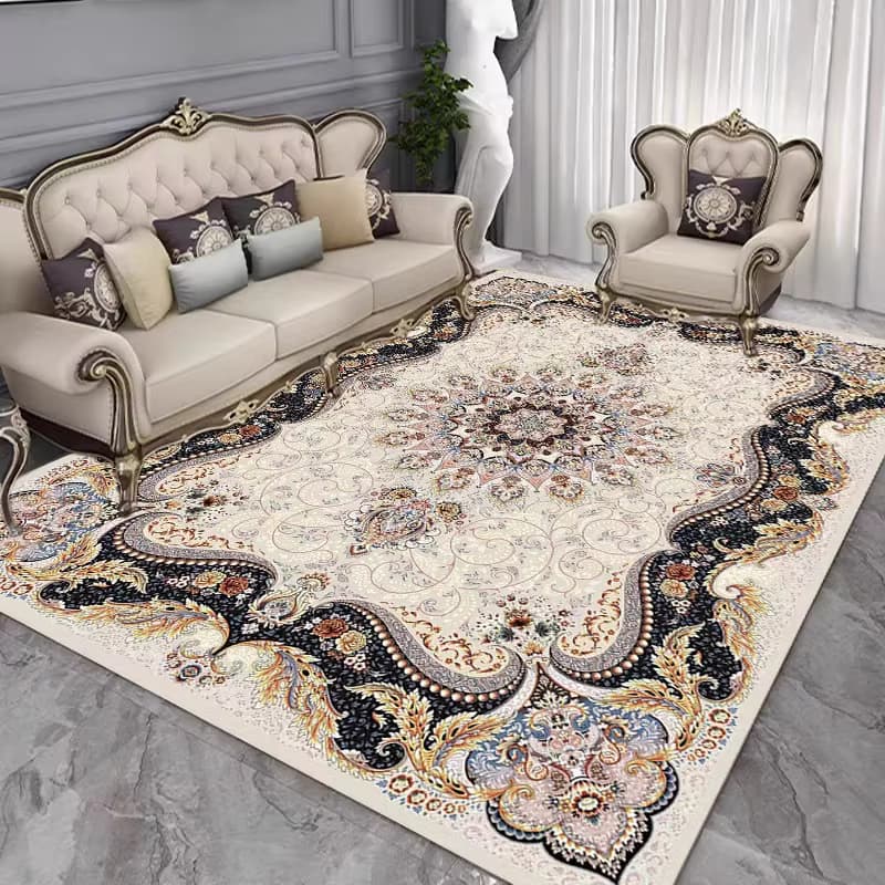 Tapete  Sala estilo indiano 2,00 x 1.40tm  Antialérgico e antiderrapante Super Luxo