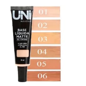 Base Liquida Matte a Prova Dagua Full Coverage - Uni Makeup