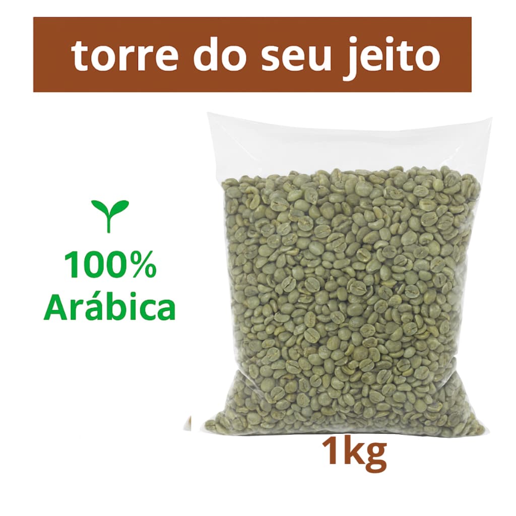 1kg de Café para torra em Grão Cru Natural 100% arábica – Direto da Roça