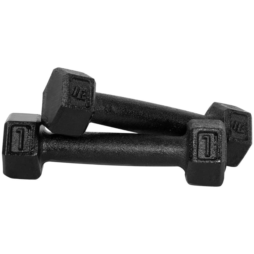 Halter Dumbell 1kg Sextavado Pintado Peso De Academia Para Treino Musculação