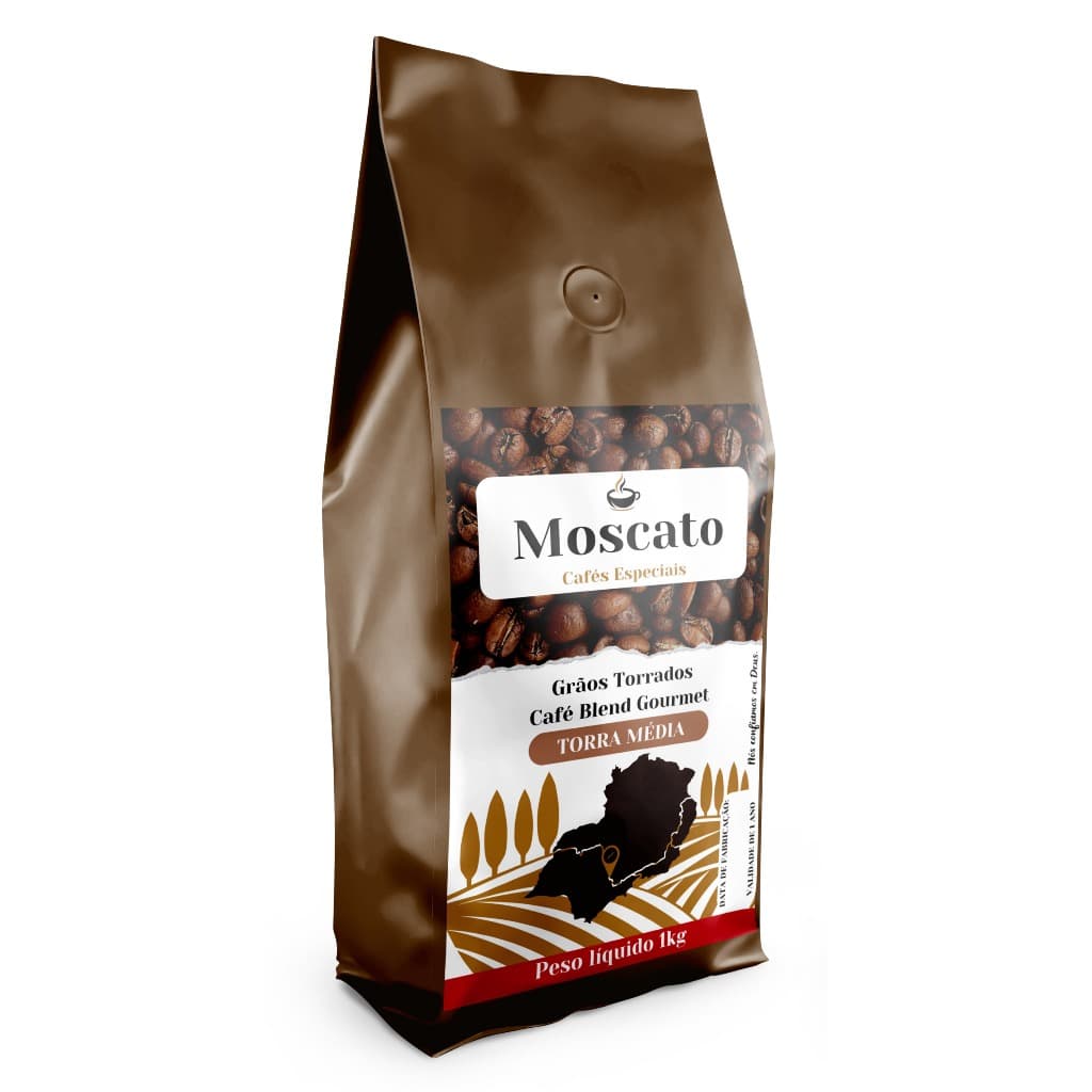 Café em Grãos Gourmet Torra Média 1Kg Blend