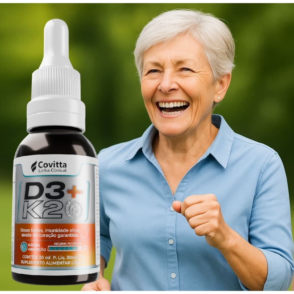 Vitamina D3+Vitamina K2 Covitta em Gotas 30ml - Suplemento Líquido, saúde cardíaca, Imunidade diária