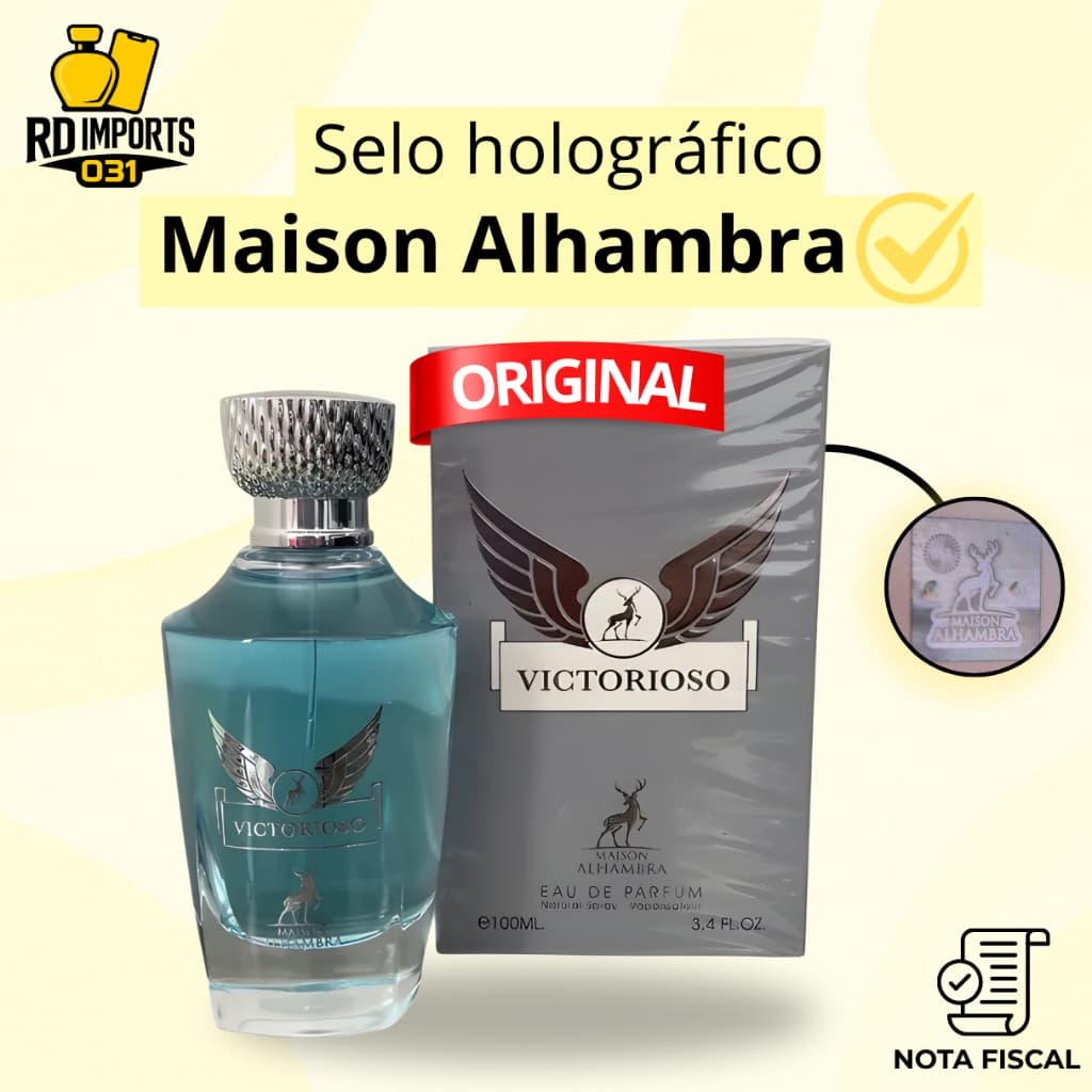 Perfume Árabe Victorioso Maison Alhambra 100ml Edp Masculino Original Importado com Selo Holográfico