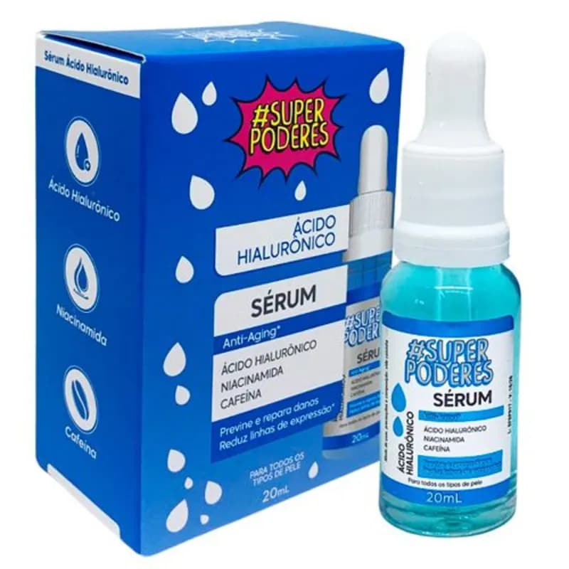 Sérum Ácido Hialurônico SUPER PODERES anti-idade e rugas