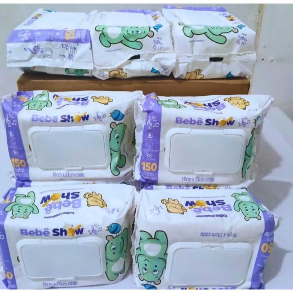 Lenço Umedecido Baby Show 1800 Unidades – Toalhas Umedecidas para Bebe com Extrato de Camomila